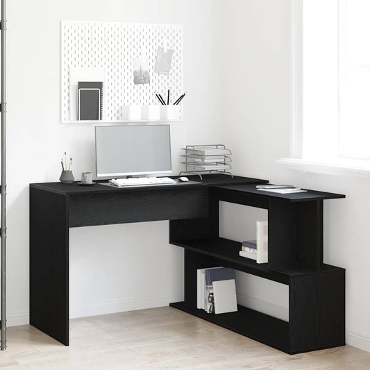 Desk Black Oak Engineered Wood 200 x 50 x 76 cm