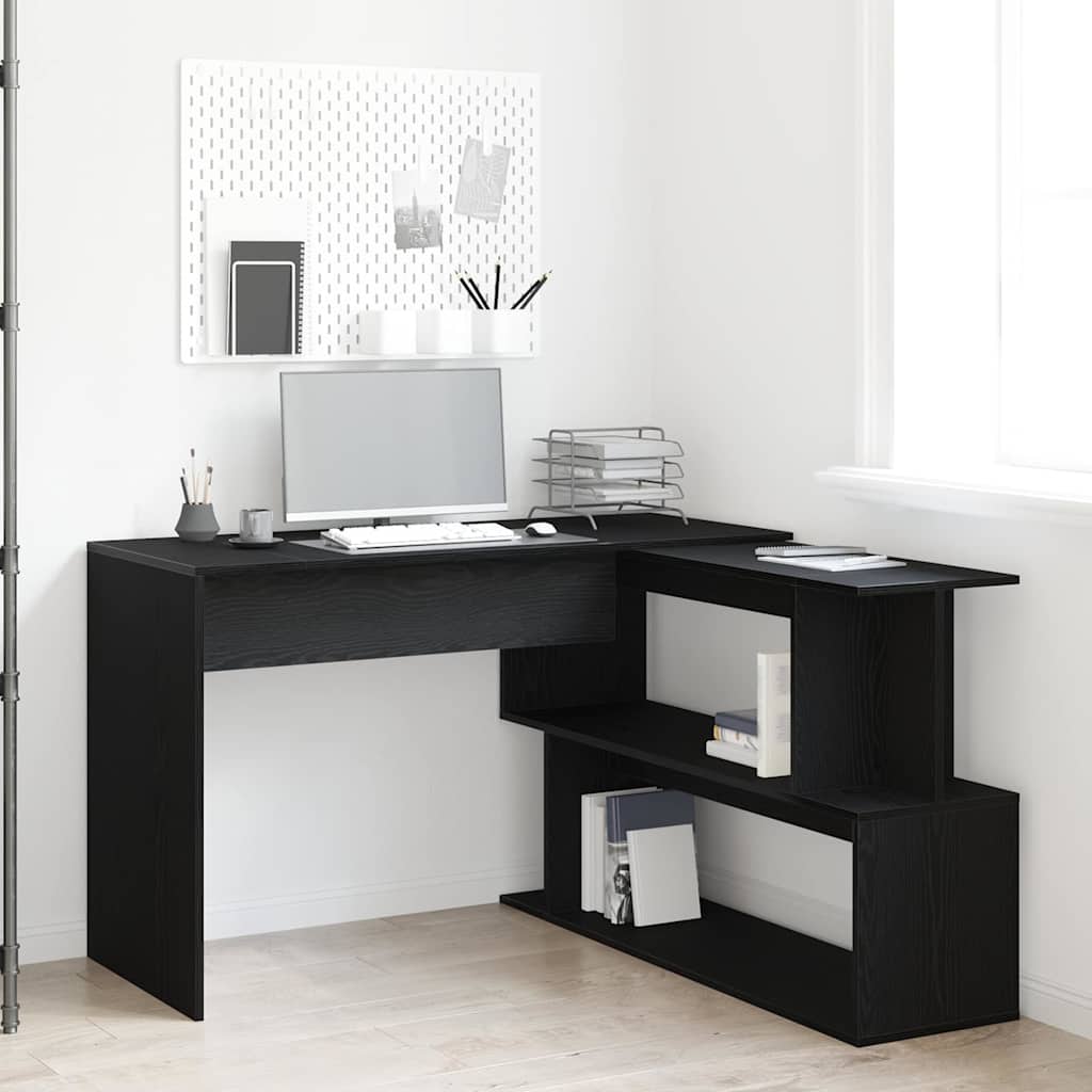 Desk Black Oak Engineered Wood 200 x 50 x 76 cm