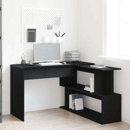 Desk Black Oak Engineered Wood 200 x 50 x 76 cm