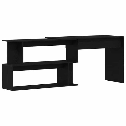 Desk Black Oak Engineered Wood 200 x 50 x 76 cm