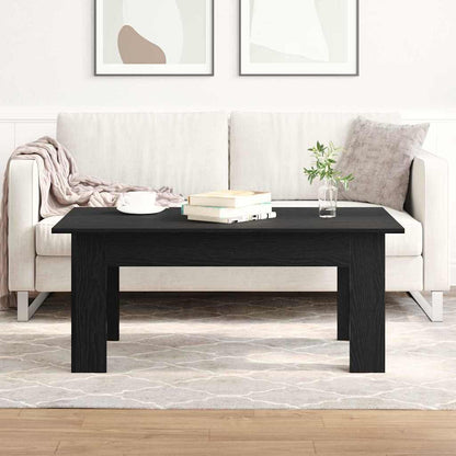 Coffee Table Black Oak 100 x 60 x 42 cm Engineered Wood