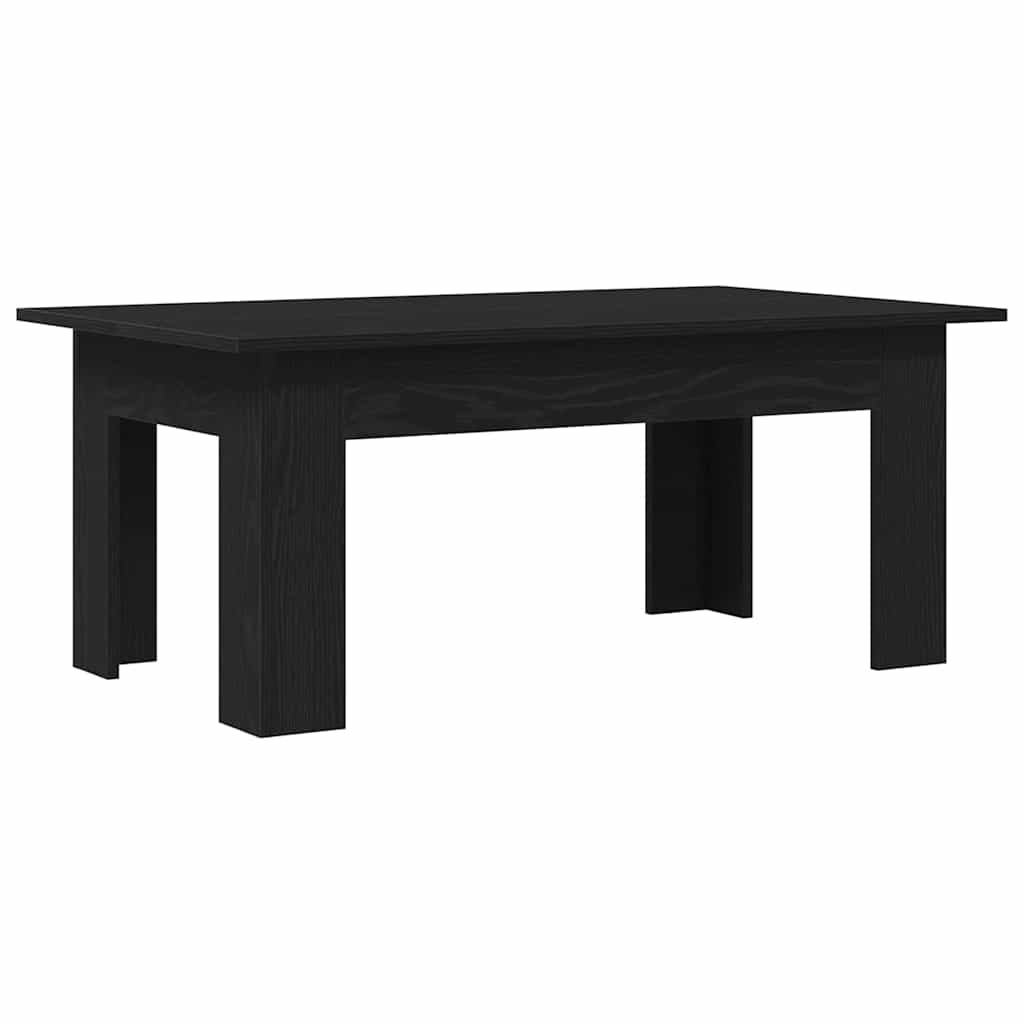 Coffee Table Black Oak 100 x 60 x 42 cm Engineered Wood