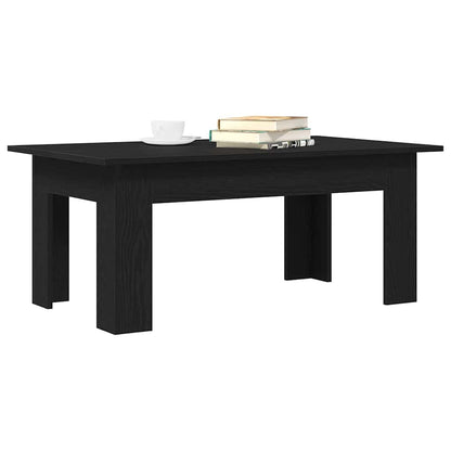 Coffee Table Black Oak 100 x 60 x 42 cm Engineered Wood