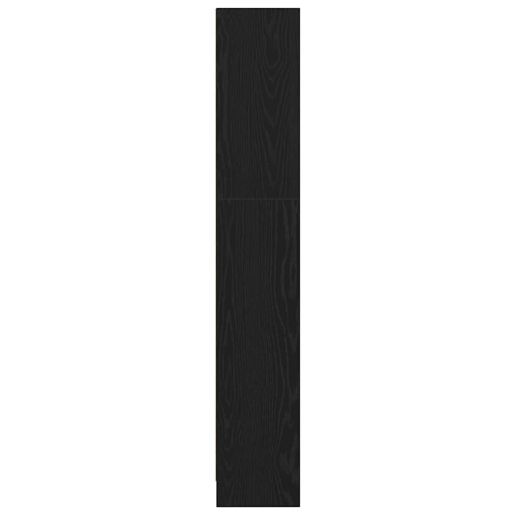 Bookshelf Black Oak 60 x 24 x 143 cm Engineered Wood