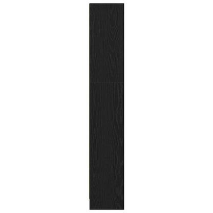 Bookshelf Black Oak 60 x 24 x 143 cm Engineered Wood