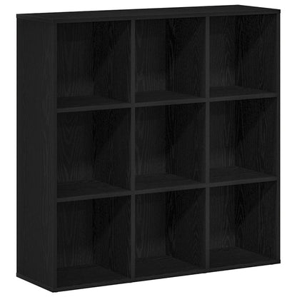 Book Cabinet Black Oak 98x29x97,5 cm Engineered Wood