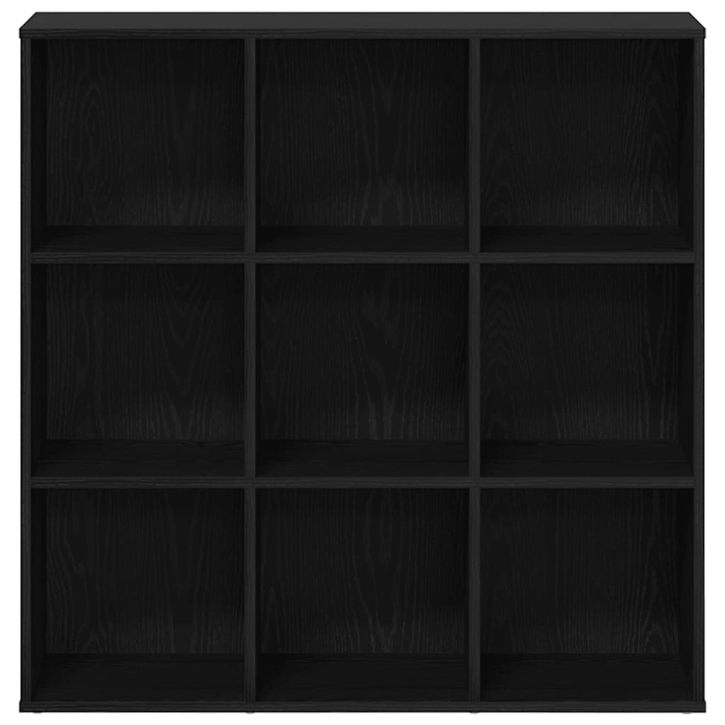 Book Cabinet Black Oak 98x29x97,5 cm Engineered Wood