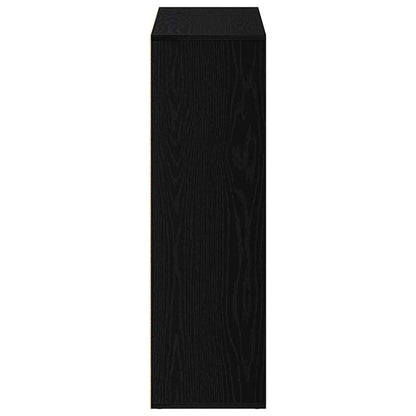 Book Cabinet Black Oak 98x29x97.5 cm Engineered Wood