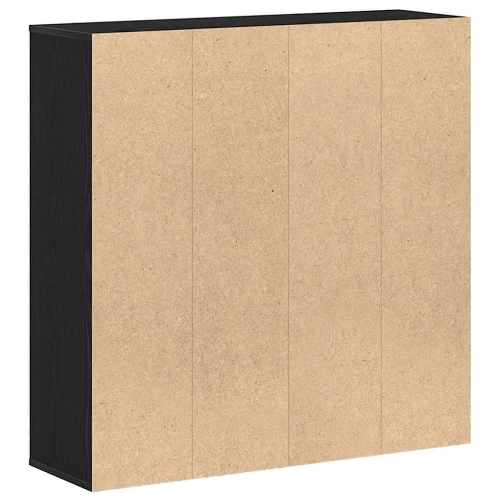 Book Cabinet Black Oak 98x29x97,5 cm Engineered Wood