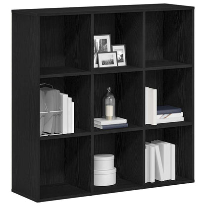Book Cabinet Black Oak 98x29x97,5 cm Engineered Wood