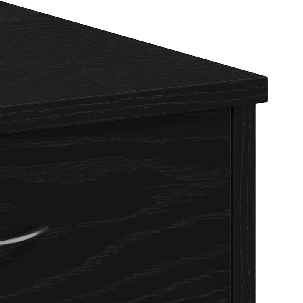 Desk Black Oak Engineered Wood 80 x 40 x 75 cm