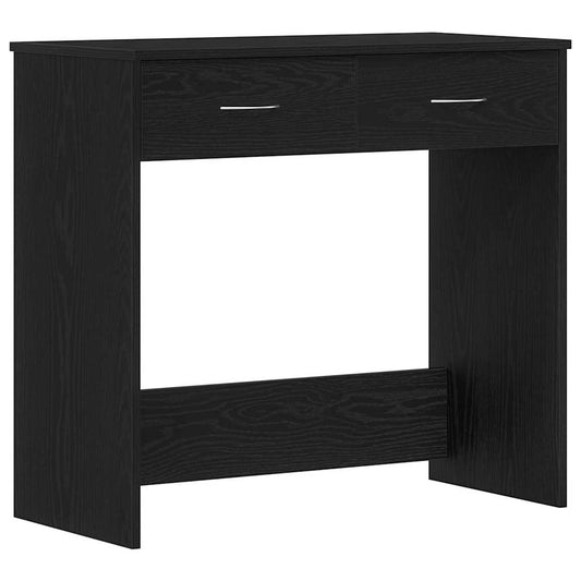 Desk Black Oak Engineered Wood 80 x 40 x 75 cm