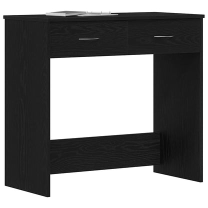 Desk Black Oak Engineered Wood 80 x 40 x 75 cm