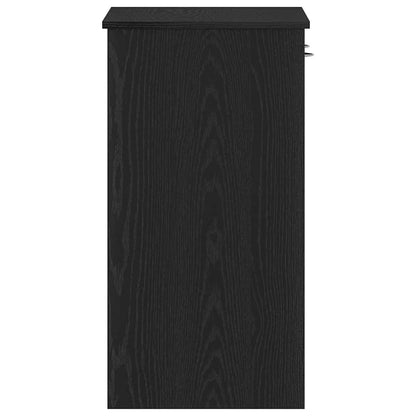 Desk Black Oak Engineered Wood 80 x 40 x 75 cm