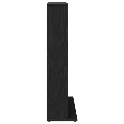 CD Cabinet Black Oak 100x23x89,5 cm Engineered Wood
