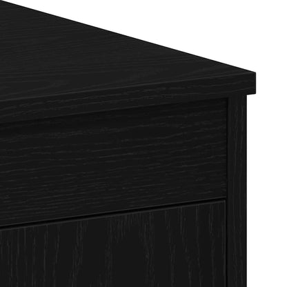 Desk Black Oak 100 x 50 x 76 cm Engineered Wood