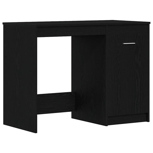 Desk Black Oak 100 x 50 x 76 cm Engineered Wood