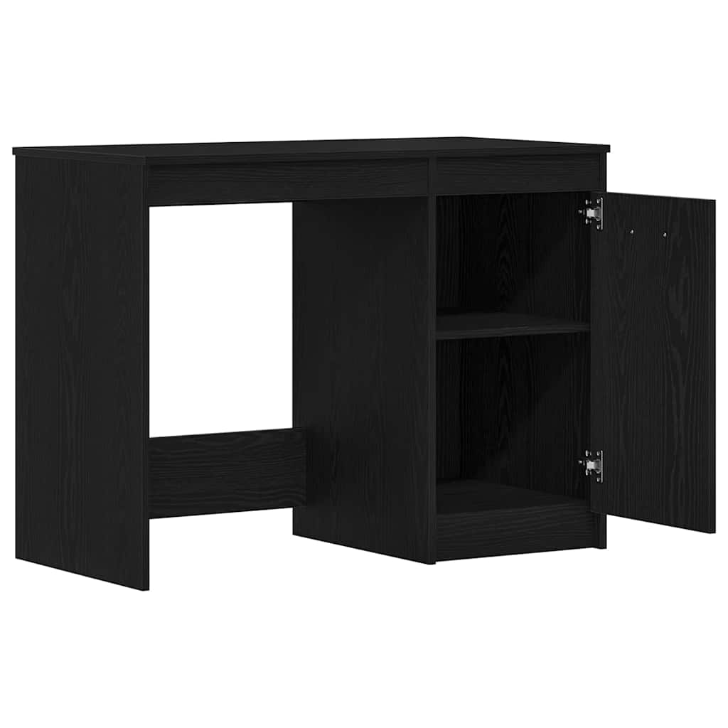 Desk Black Oak 100 x 50 x 76 cm Engineered Wood