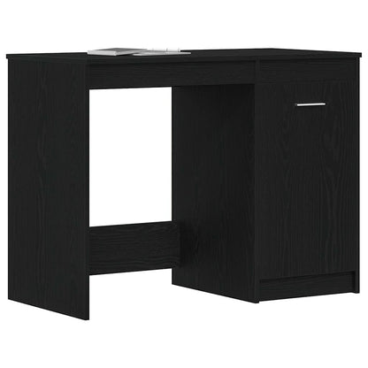 Desk Black Oak 100 x 50 x 76 cm Engineered Wood