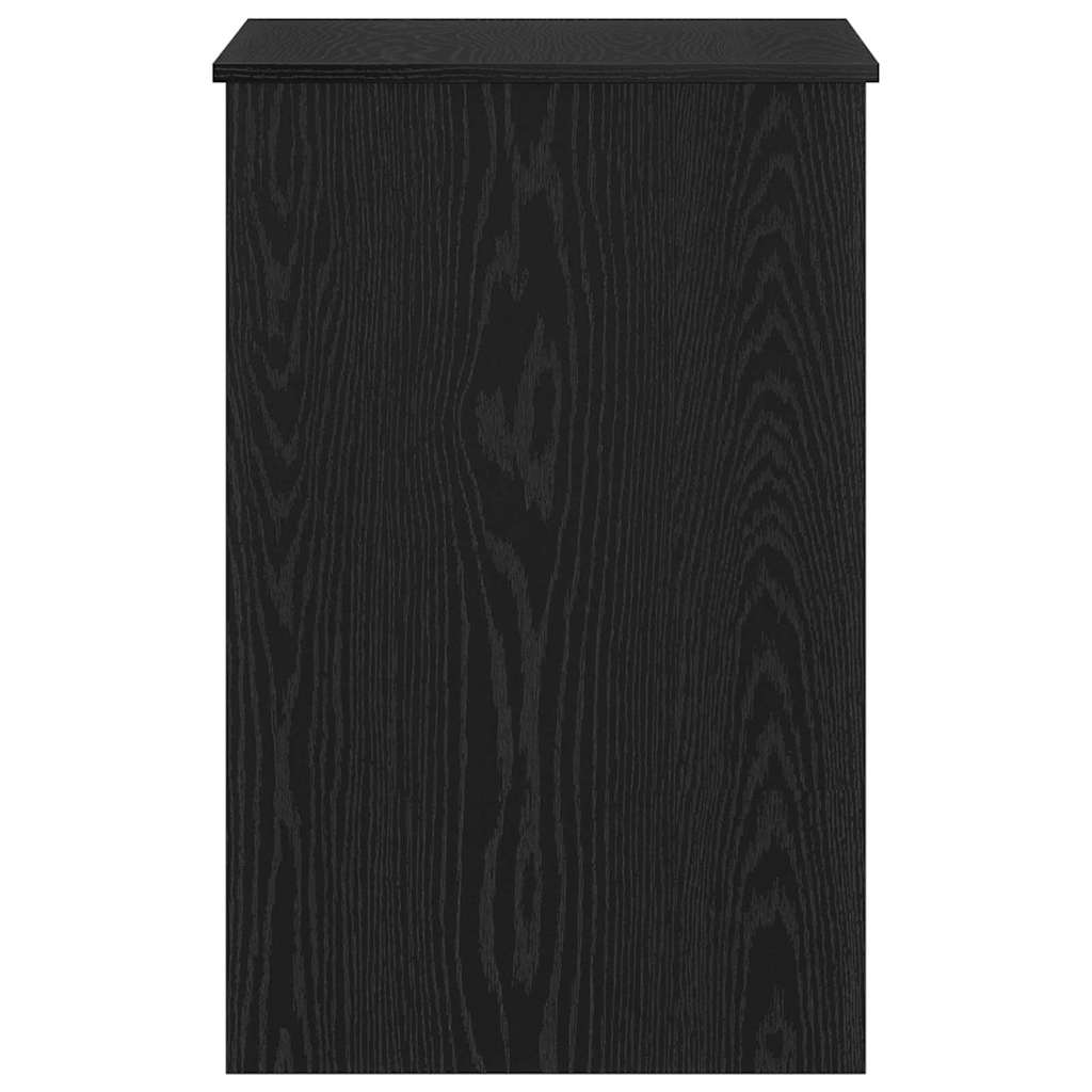 Desk Black Oak 100 x 50 x 76 cm Engineered Wood