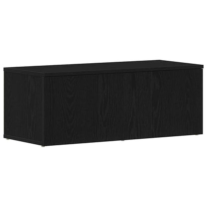 TV Cabinet 80x34x30 cm Black Oak Engineered Wood