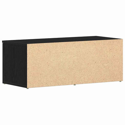 TV Cabinet 80x34x30 cm Black Oak Engineered Wood
