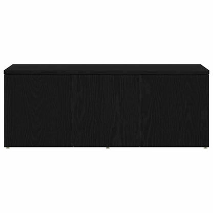 TV Cabinet 80x34x30 cm Black Oak Engineered Wood