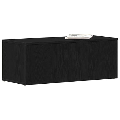 TV Cabinet 80x34x30 cm Black Oak Engineered Wood