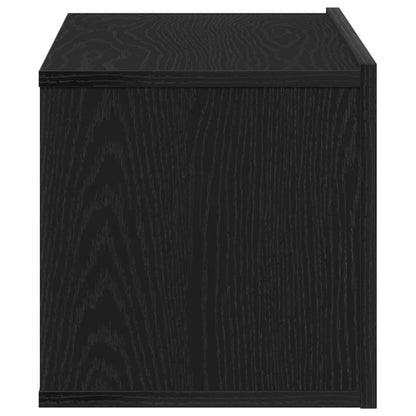 TV Cabinet Black Oak 80 x 30 x 30 cm Engineered Wood