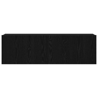 TV Cabinet Black Oak 100 x 30 x 30 cm Engineered Wood