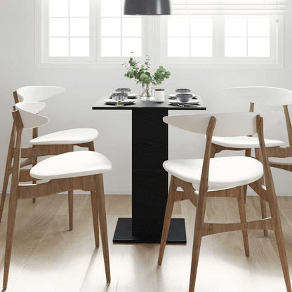 Bistro Table Black Oak 60x60x75 cm Engineered Wood