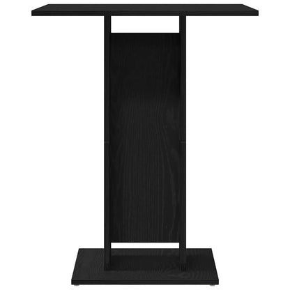 Bistro Table Black Oak 60x60x75 cm Engineered Wood