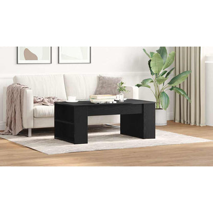 Coffee Table Black Oak 102 x 55 x 42 cm Engineered Wood