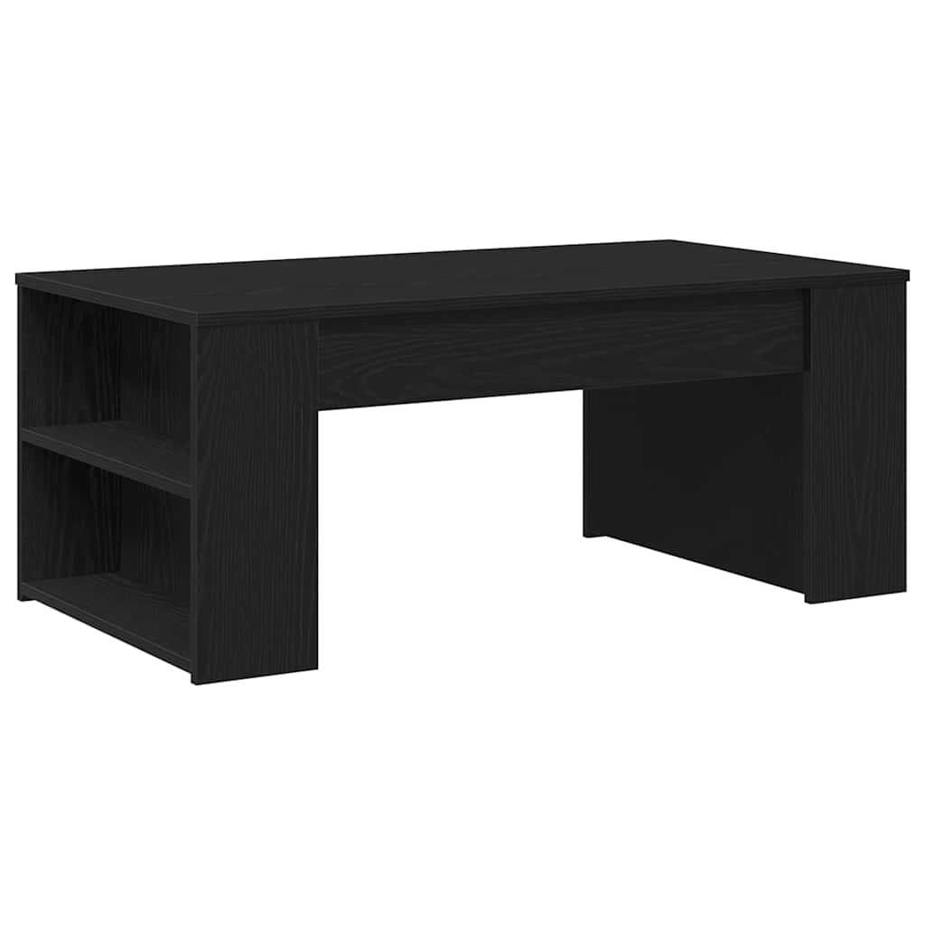 Coffee Table Black Oak 102 x 55 x 42 cm Engineered Wood
