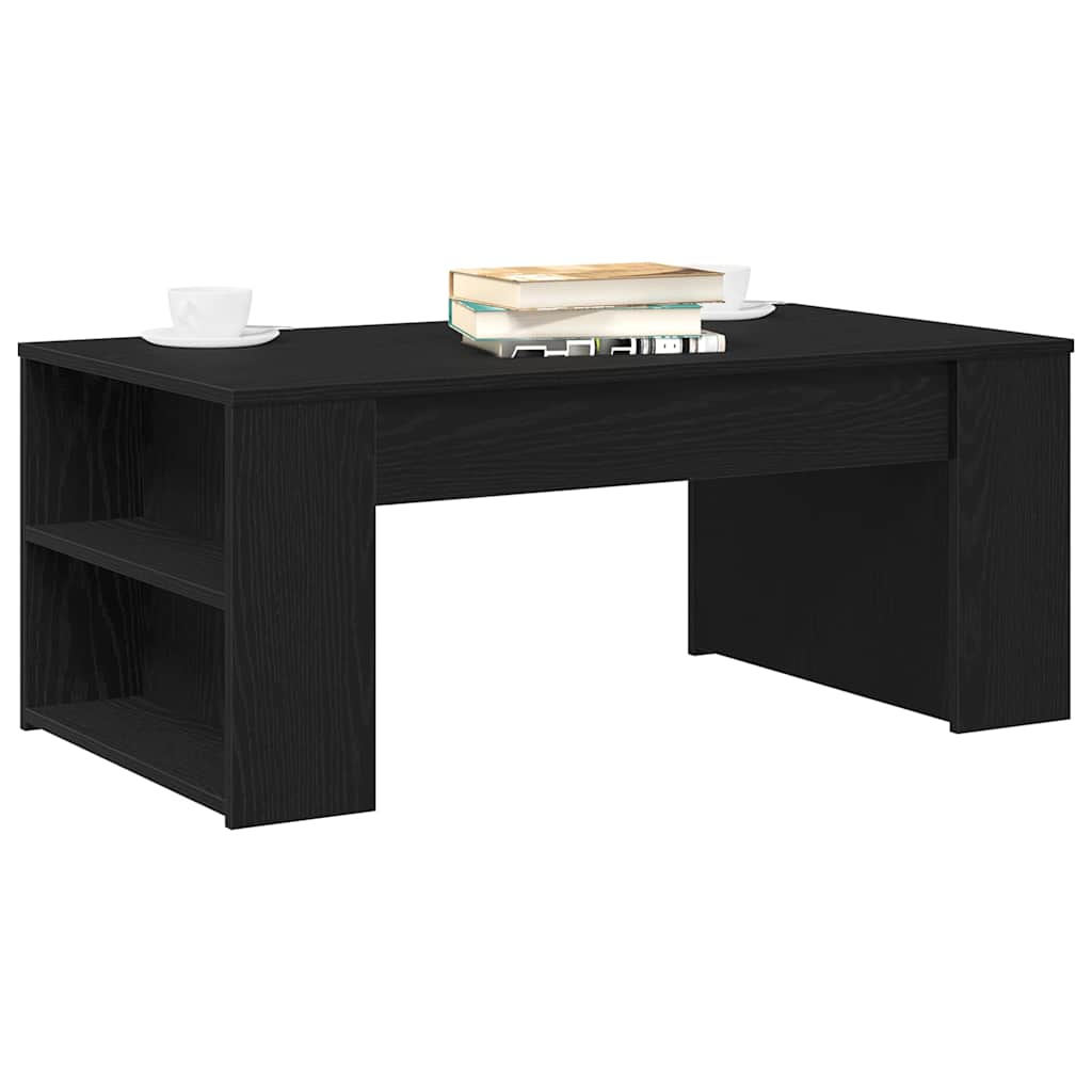 Coffee Table Black Oak 102 x 55 x 42 cm Engineered Wood