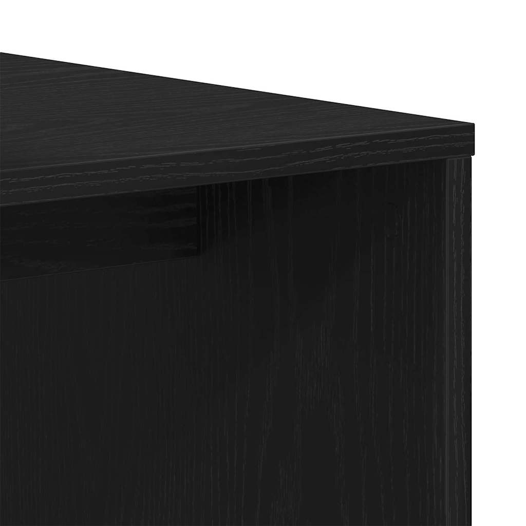 Nesting Tables Black Oak 100 x 48 x 40 cm Engineered Wood