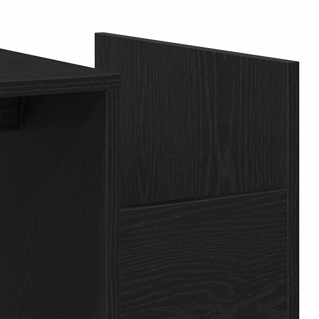 Coffee Table Black Oak 90 x 45 x 35 cm Engineered Wood
