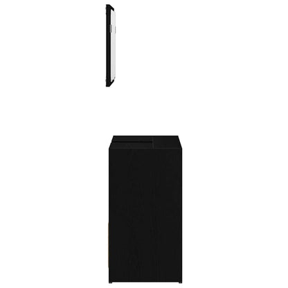 Bathroom Cabinet Black Oak 60 x 33 x 60 cm Engineered Wood