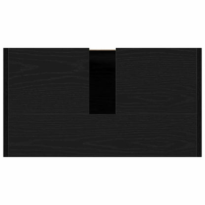 Bathroom Cabinet Black Oak 60 x 33 x 60 cm Engineered Wood