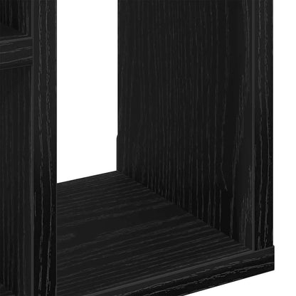 Wall Shelf Black Oak 45x16x45 cm Engineered Wood