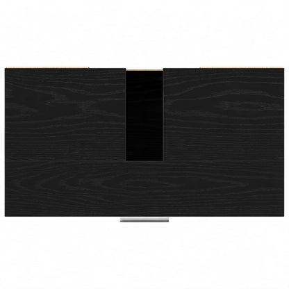 Bathroom Cabinet Black Oak 60 x 32 x 54 cm Engineered Wood