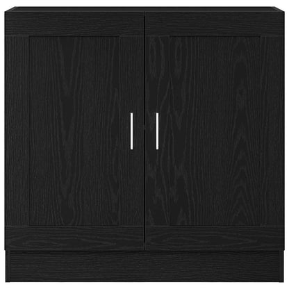 Book Cabinet Black Oak 82.5 x 30.5 x 80 cm Engineered Wood