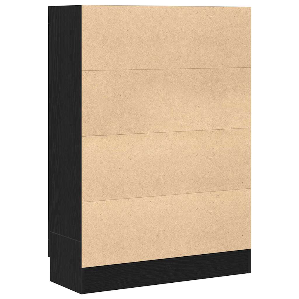 Book Cabinet 3-Tier 82.5 x 30.5 x 115 cm Engineered Wood