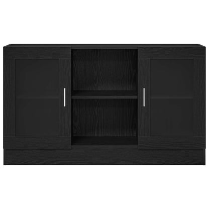 Sideboard Black Oak 120 x 30.5 x 70 cm Engineered Wood