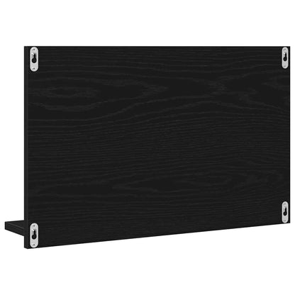 Mirror Shelf Black Oak 60 x 10.5 x 37 cm Engineered Wood