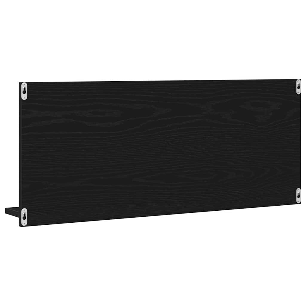 Mirror Shelf Black Oak 90 x 10.5 x 37 cm Engineered Wood