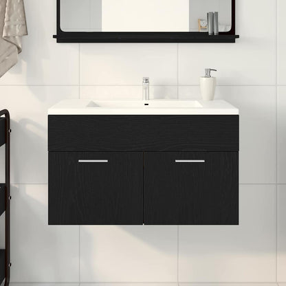 Sink cabinet with Storage with Door Black Oak Engineered Wood