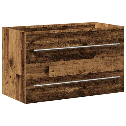Bathroom Sink Cabinet Old Wood 80x38,5x48 cm Engineered Wood