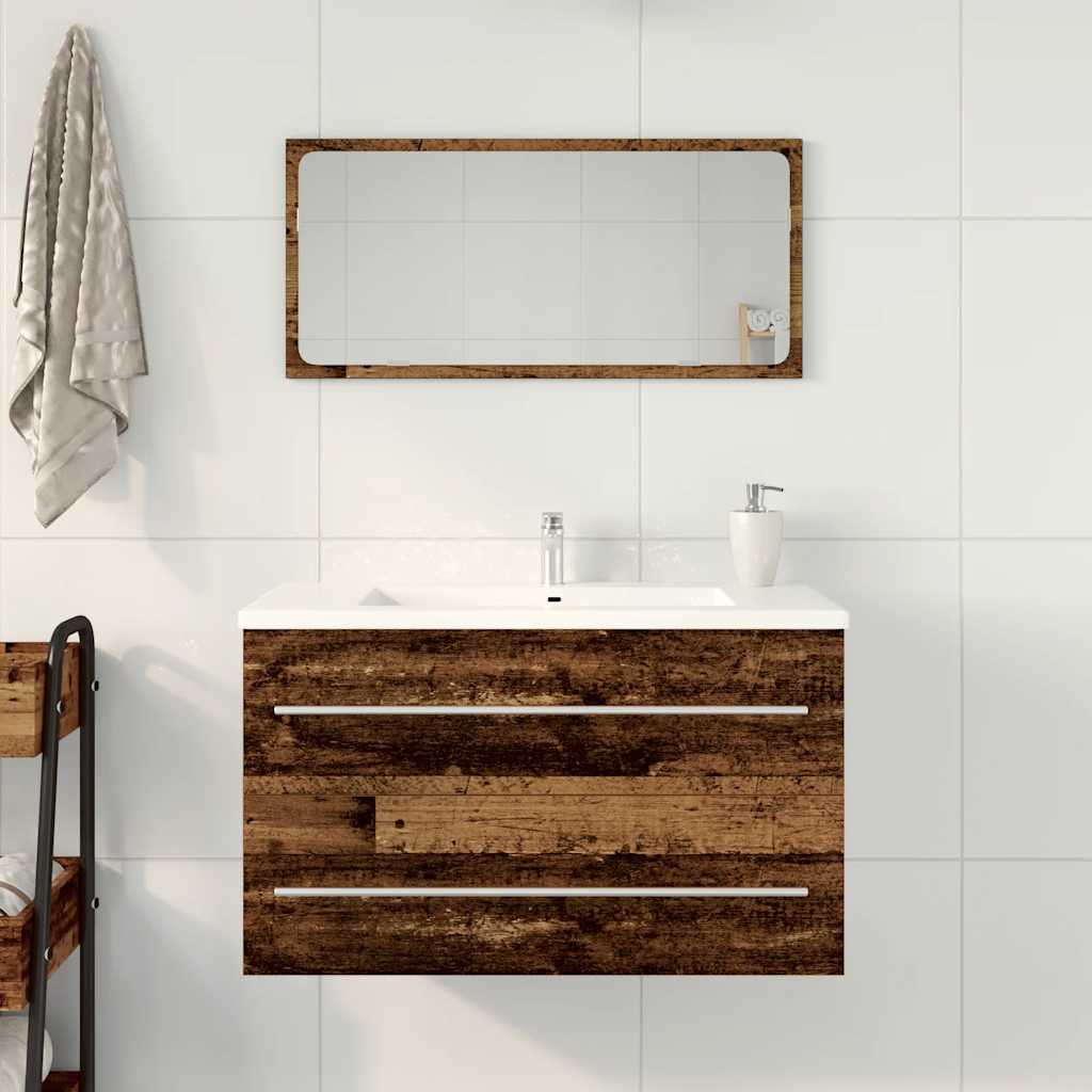 Bathroom Sink Cabinet Old Wood 80x38,5x48 cm Engineered Wood
