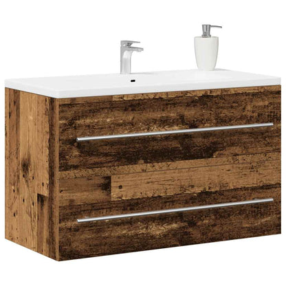 Bathroom Sink Cabinet Old Wood 80x38,5x48 cm Engineered Wood